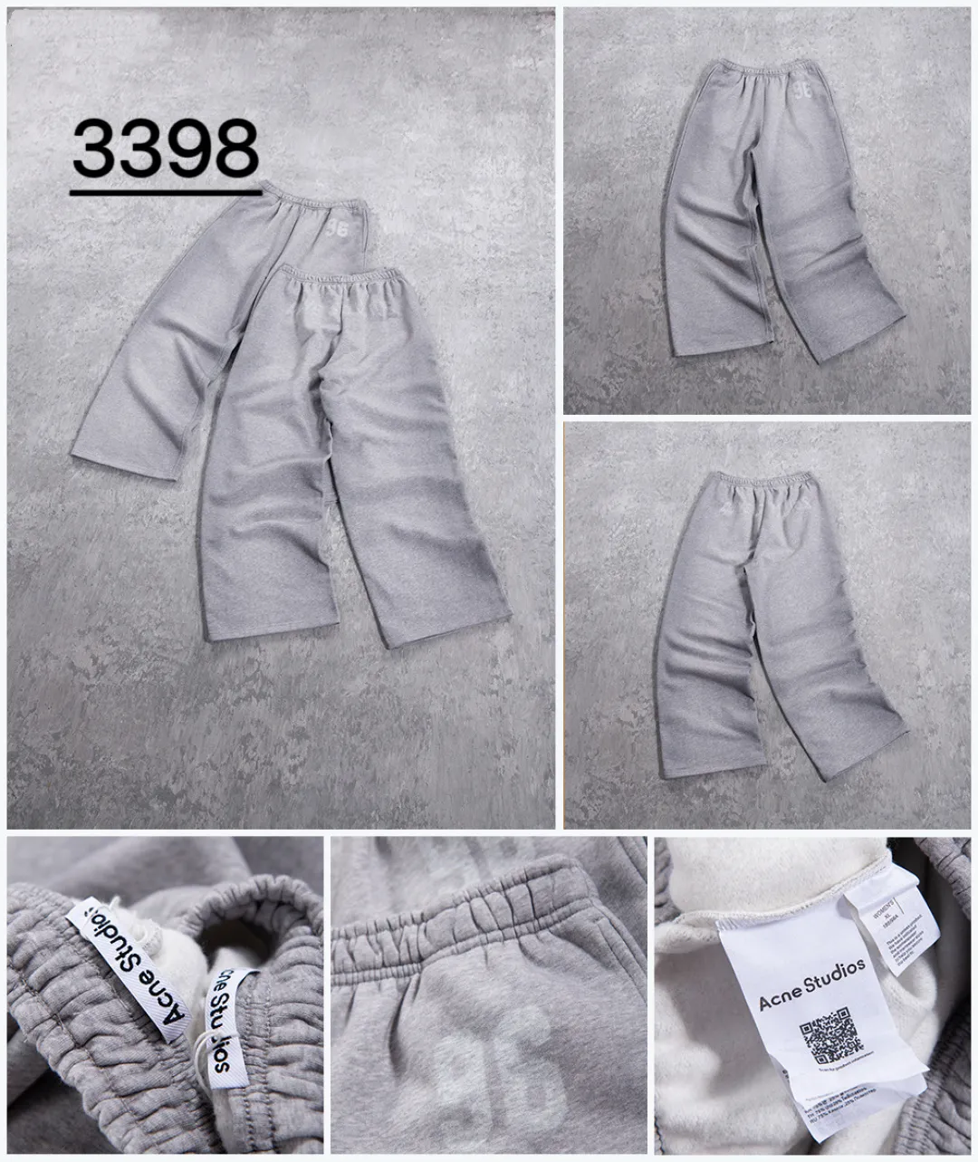 (This fabric is heavy, custom-made, double-sided digital direct-injection dyeing, the process is complicated, and it is more expensive) Acne Studios Stockholm Order number: 3398 Color: Gray ACNE letter drawstring straight trousers Fabric: Pure cotton fabric feels comfortable and not tight, the fabric is extremely comfortable and breathable Craftsmanship: Elastic waistband technology is used. The letters use digital direct-injection technology and are not easy to wear Details: All accessories are customized The level of precision can match the domestic cross-border size table: S (waist 30, hip 56, trouser length 103, foot 26) M (waist 32, hip 58, trouser length 105, foot 27) L (waist 34, hip 60, trouser length 107, foot 28) XL (waist 36, hip 62, trouser length 109, foot 29) Recommendations 173cm and below, 80-130kg S 172-178cm, 130-150kg M 177-182cm, 150-170kg L 180-188cm, 170-190kg XL